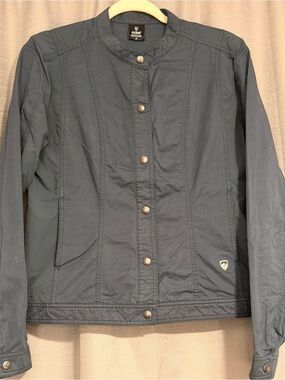 KÜHL 2111 Women’s Blue Snap Front Lightweight Utility Jacket Size M